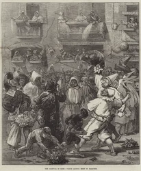 The Carnival in Rome, Prince Arthur Beset by Masquers